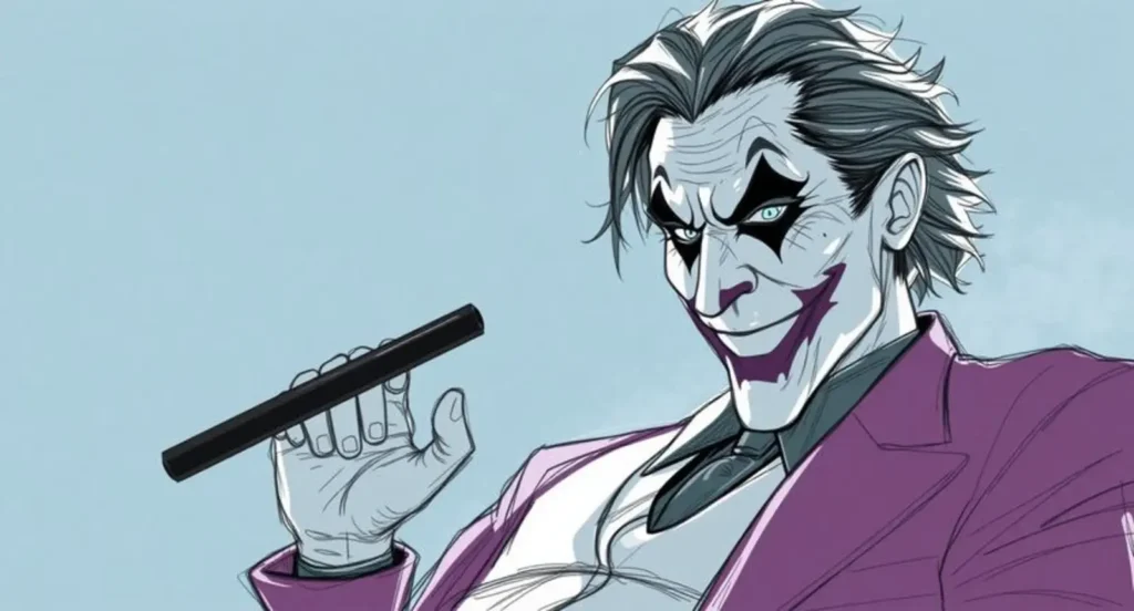 sketch of a joker