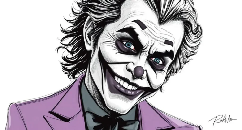 sketch of a joker